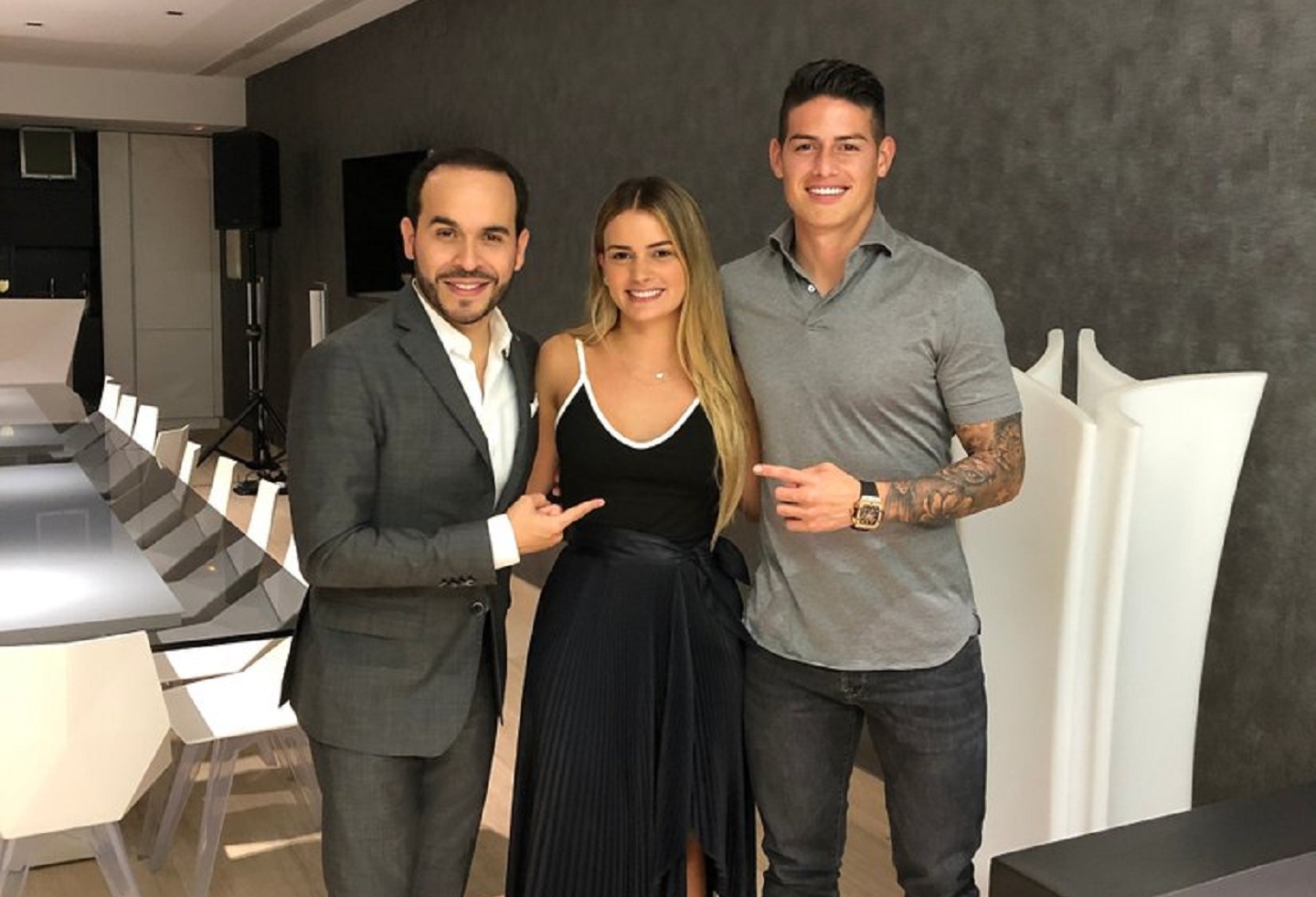 James Rodríguez invitó a cenar a Abelardo de la Espriella; ¿por qué