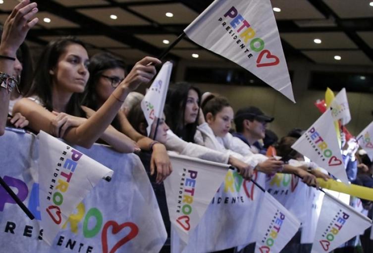 Simpatizantes de Gustavo Petro
