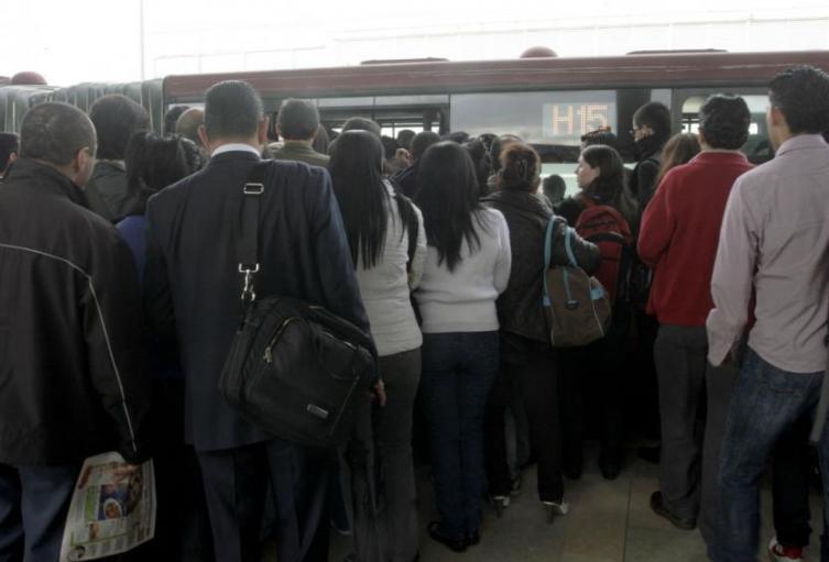 Usuarios en TransMilenio