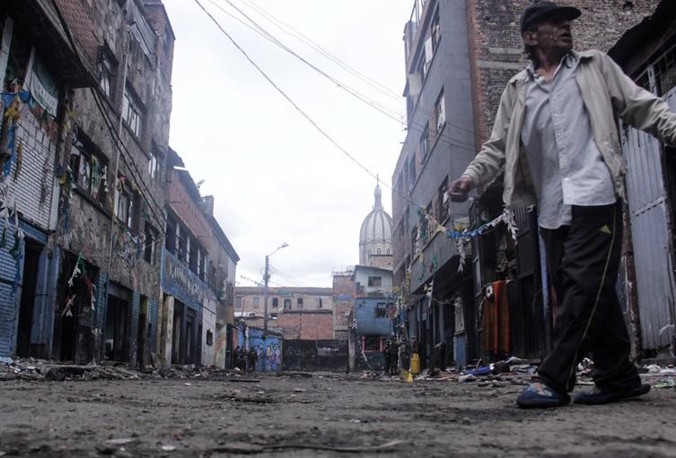 La antigua calle del Bronx en Bogotá