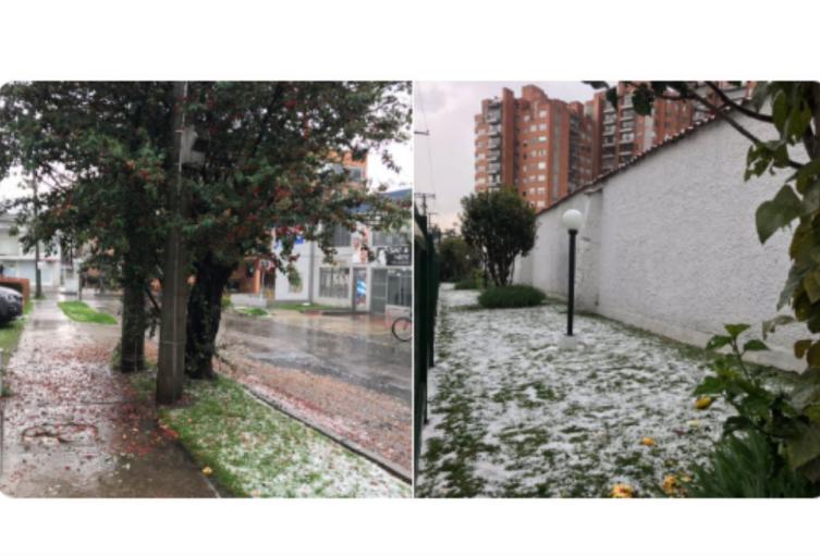 Así fue la granizada en Bogotá Así fue la granizada en Bogotá