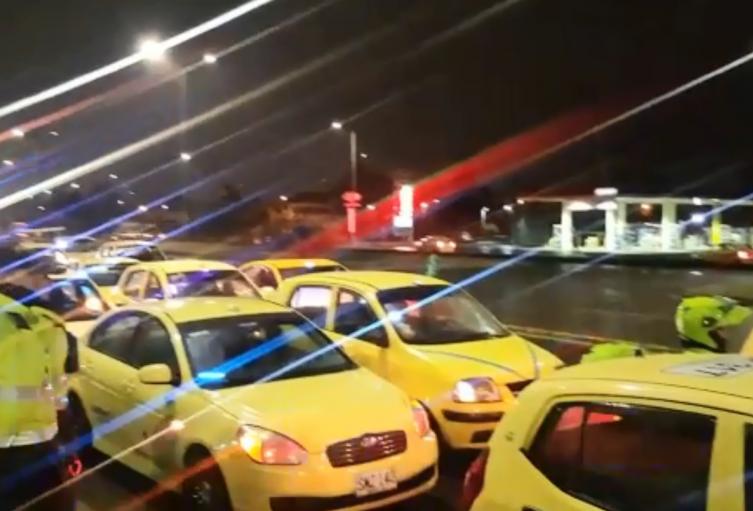 Taxistas en Bogotá