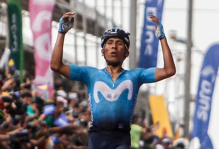 Nairo Quintana, ganador de la última etapa del Tour Colombia. 