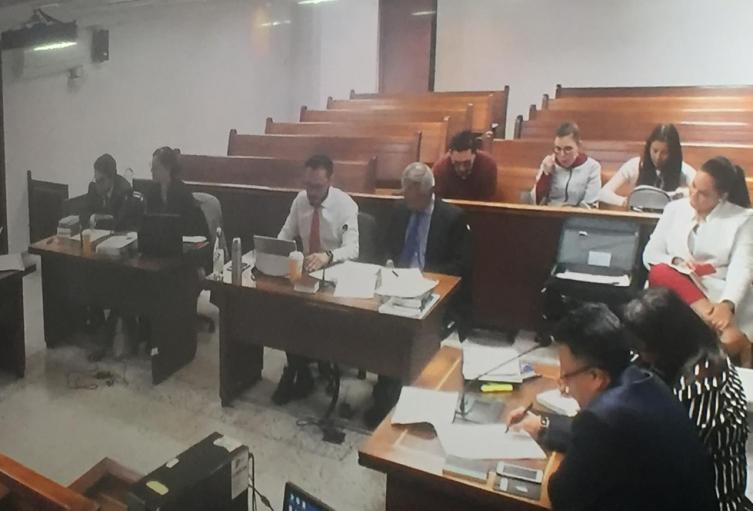 Audiencia en la que se juzga a los hemanos Uribe Noguera, por el caso Samboní