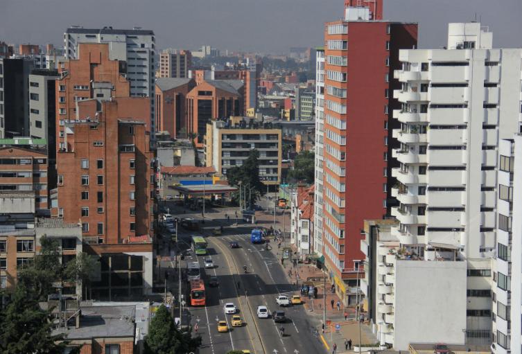 Panorámica de la ciudad de Bogotá