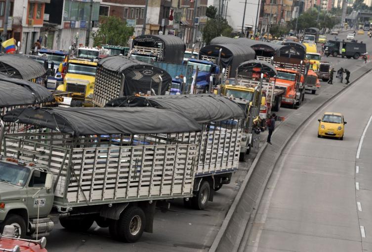 Camiones en Bogotá