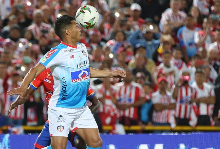 Teófilo Gutiérrez jugando la gran final ante el Pasto