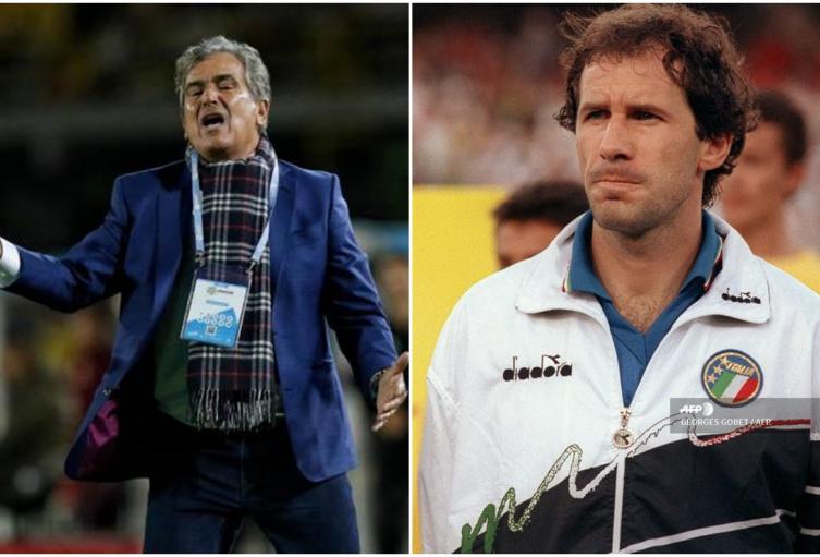 Jorge Luis Pinto y Franco Baresi