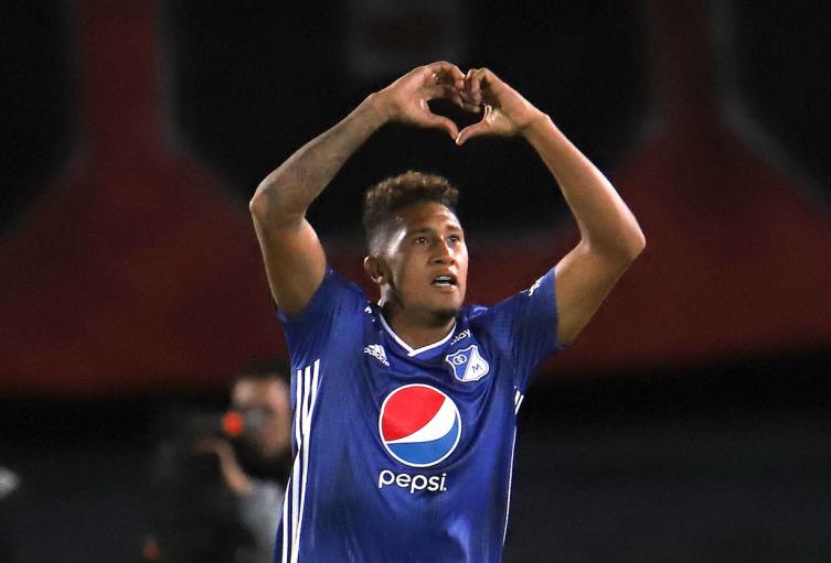 José Ortíz, goleador de Millonarios