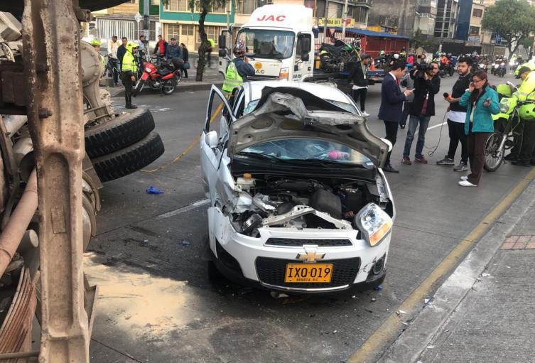 El accidente en la carrera 30 con calle 2, en Bogotá