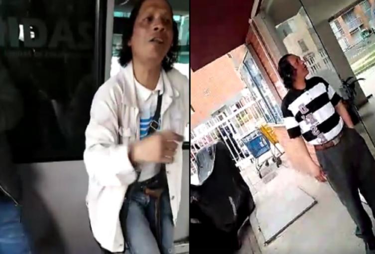 Supuesto mendigo enfermo, en Bogotá