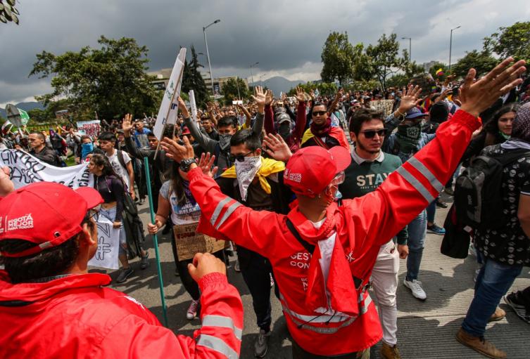 Gestores de convivencia y sus acciones en medio de las manifestaciones