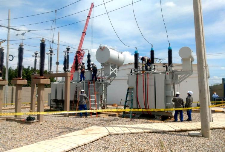 Subestación eléctrica - imagen de referencia.