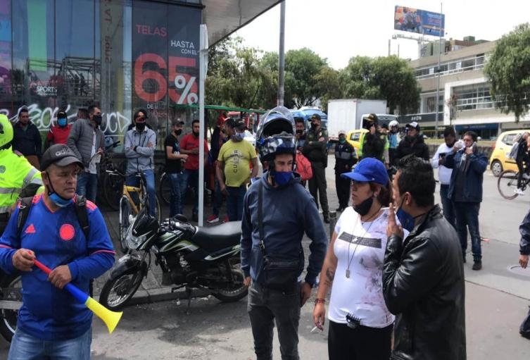 Protestas en Suba y la Autopista Norte