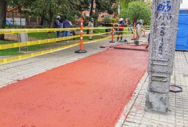 Ciclorutas de Bogotá tendrán pavimento pigmentado