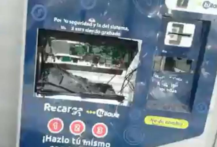 Destruyen la estación San Mateo