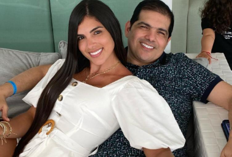 Peter Manjarrés y su esposa 