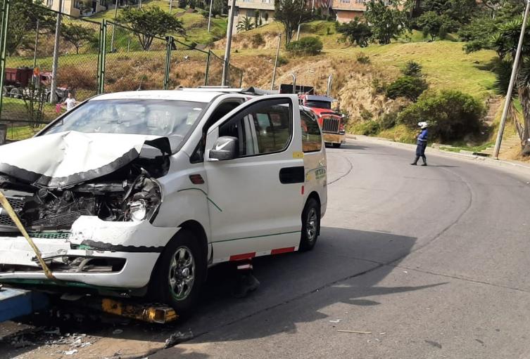 Accidente de ruta escolar en el sur de Bogotá 