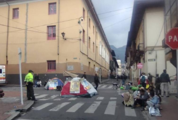 Manifestaciones en Bogotá