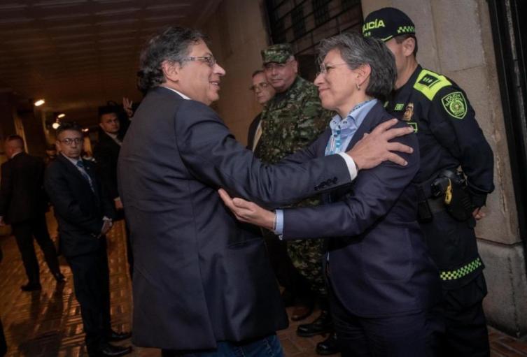 Reunión entre Petro y Claudia López