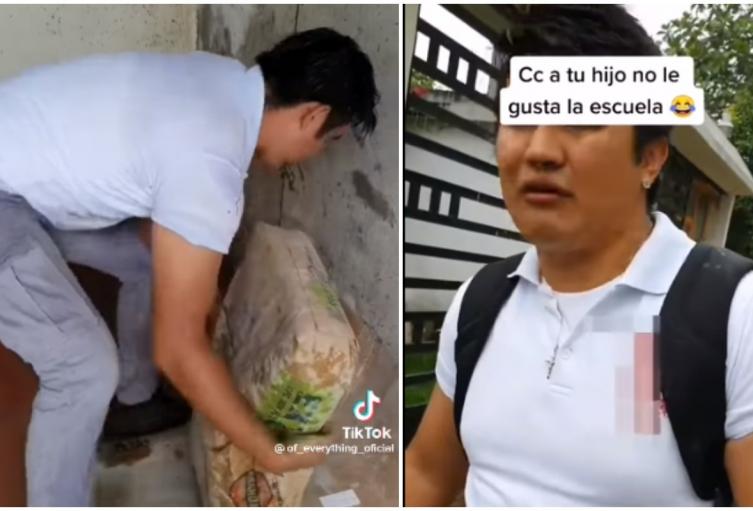 Le dijo a su papá que no le gustaba ir al colegio, lo puso a trabajar y terminó llorando