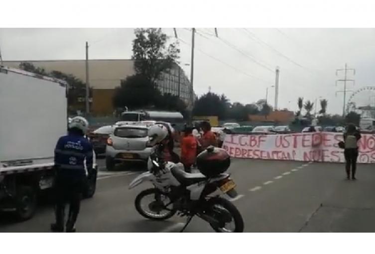 Manifestaciones en la carrea 68