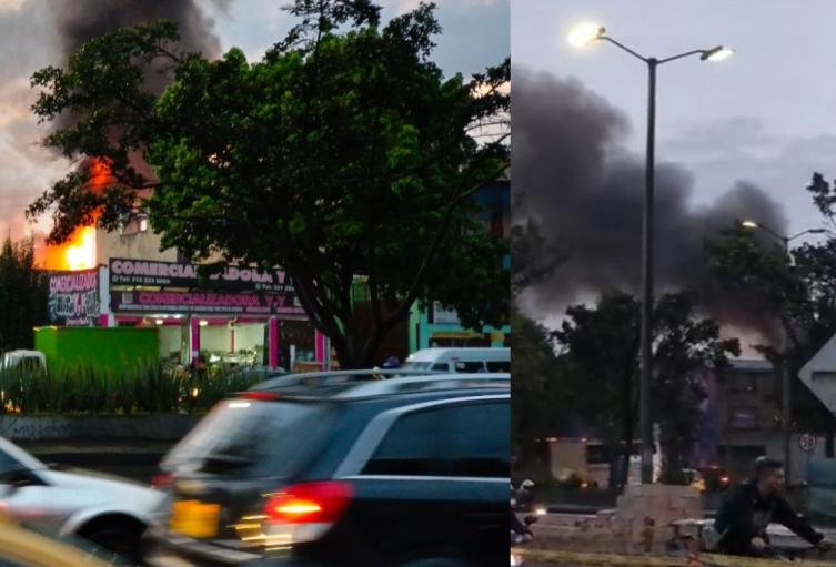 Incendio en Bogotá en una fábrica de Engativá