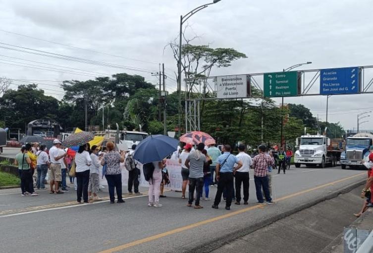 Protestas en la Vía al Llano