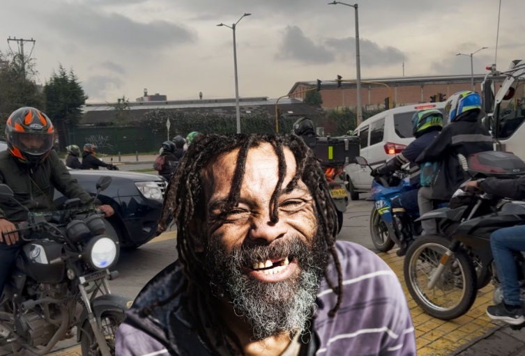 Avenida Guayacanes sin control: un habitante de calle hace el trabajo de tránsito Avenida Guayacanes sin control: un habitante de calle hace el trabajo de tránsito