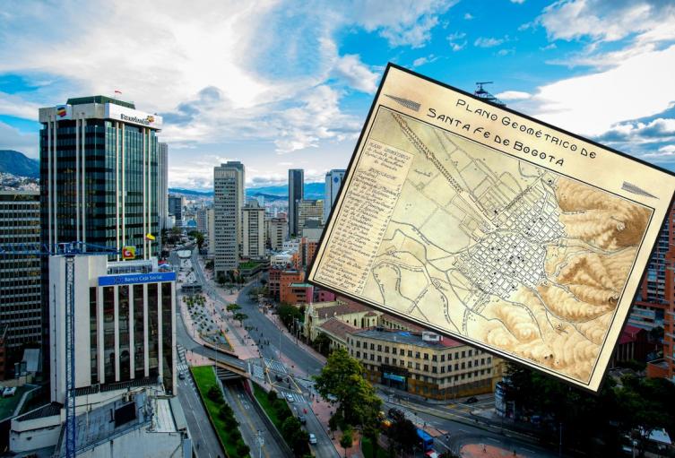 Bogotá y el plano de 1810 Bogotá y el plano de 1810