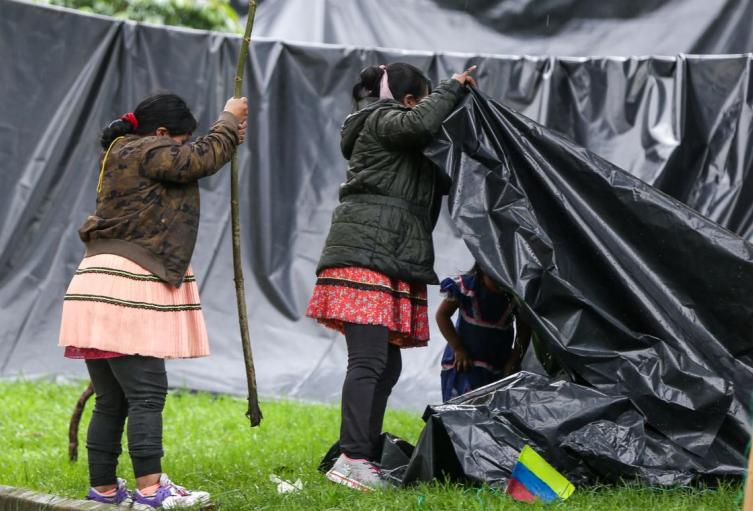 Indígenas en Bogotá