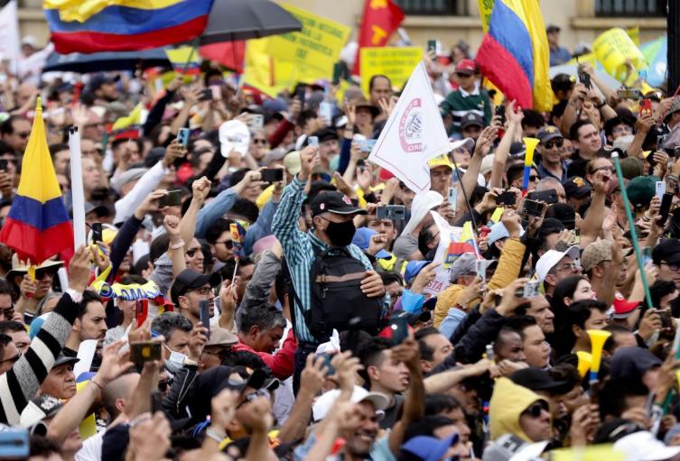 Manifestaciones en Bogotá
