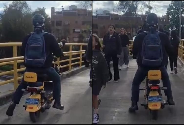 Motos eléctricas en el puente de la 92