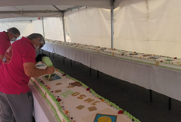 Pastel de 56 metros en Usme