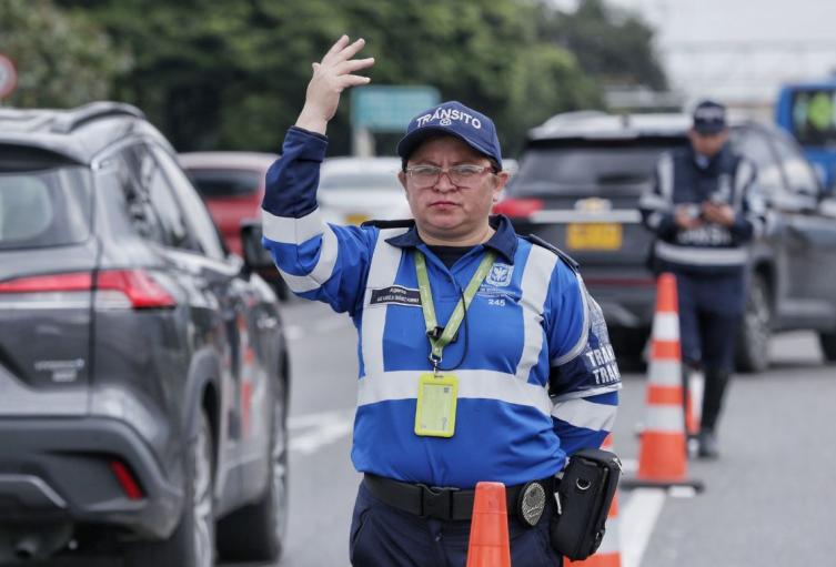 Agentes de tránsito en Bogotá