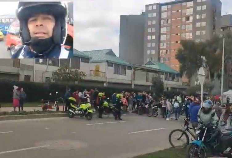 Accidente y bloqueo total generan caos en la Av. Guayacanes en Bosa