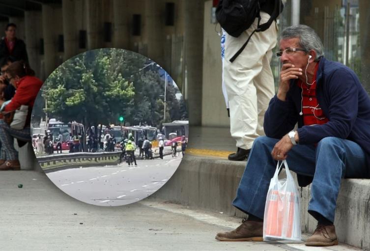 Bloqueos en la troncal Suba