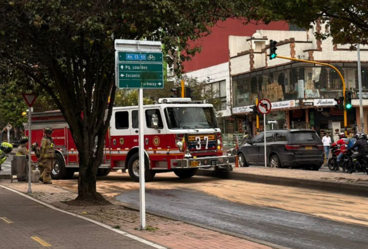 Bomberos y policía llegaron a controlar la emergencia en pleno oriente–occidente
