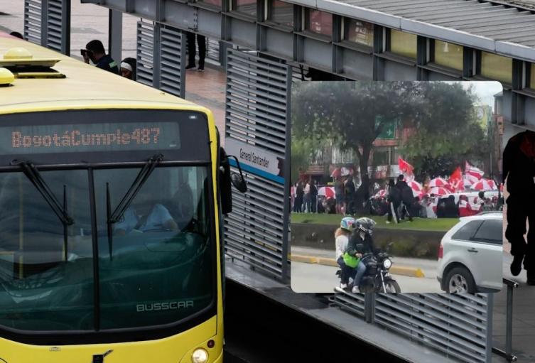 Caos en Suba TransMilenio deja de atender en tres estaciones Caos en Suba TransMilenio deja de atender en tres estaciones