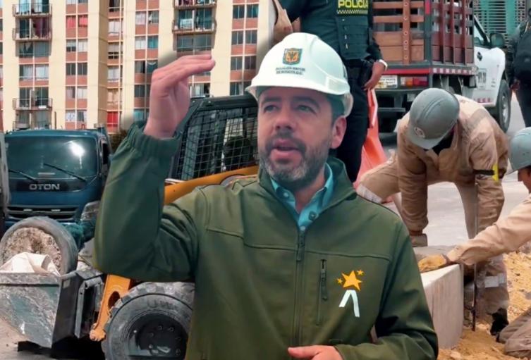 Carlos Fernando Galán sobre las obras en la av. Cali Carlos Fernando Galán sobre las obras en la av. Cali