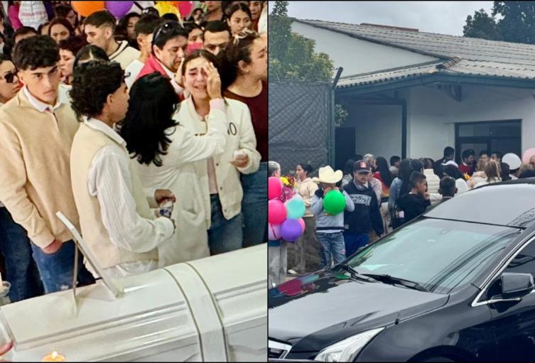 El último adiós a Valeria Afanador, en Cajicá El último adiós a Valeria Afanador, en Cajicá