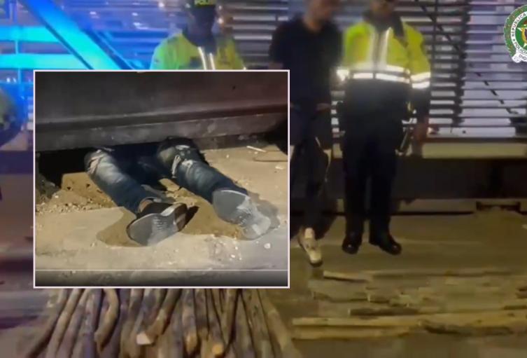 Intentó robar fibra óptica y quedó atrapado en un hueco de TransMilenio