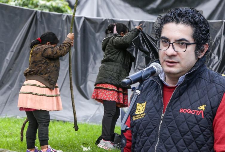 Roberto Carlos Angulo Salazar, secretario de Integración Social de Bogotá, denuncia que comunidad emberá cerca del parque Nacional hizo fiesta Roberto Carlos Angulo Salazar, secretario de Integración Social de Bogotá, denuncia que comunidad emberá cerca del parque Nacional hizo fiesta