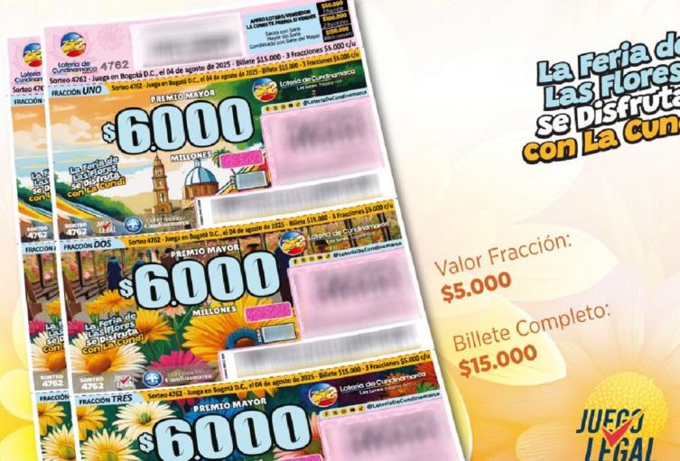 Lotería de Cundinamarca el 4 de agosto de 2025 Lotería de Cundinamarca el 4 de agosto de 2025
