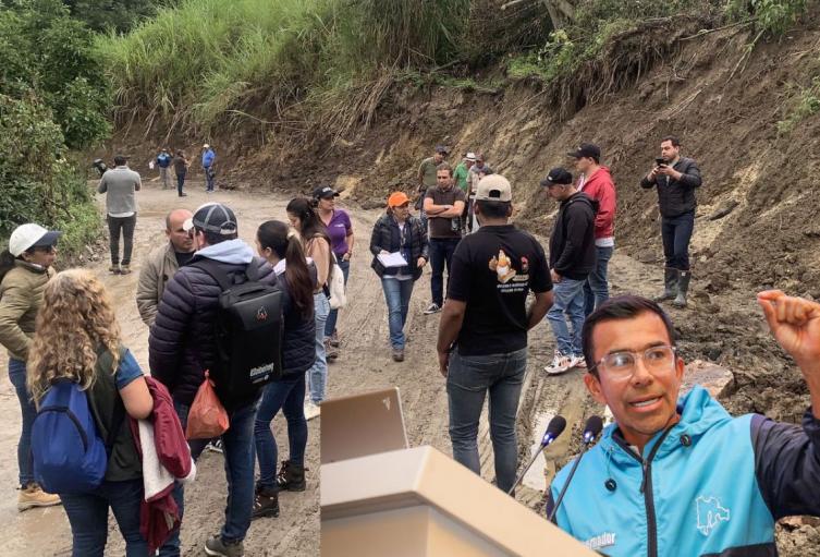 Obras exprés en vía La Calera gobernador ya marcó los tramos Obras exprés en vía La Calera gobernador ya marcó los tramos