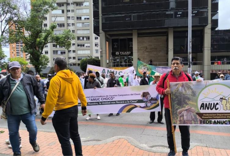 Manifestación de campesinos en Bogotá Manifestación de campesinos en Bogotá