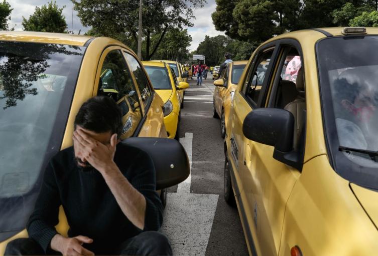 Robo en taxi en Bogotá