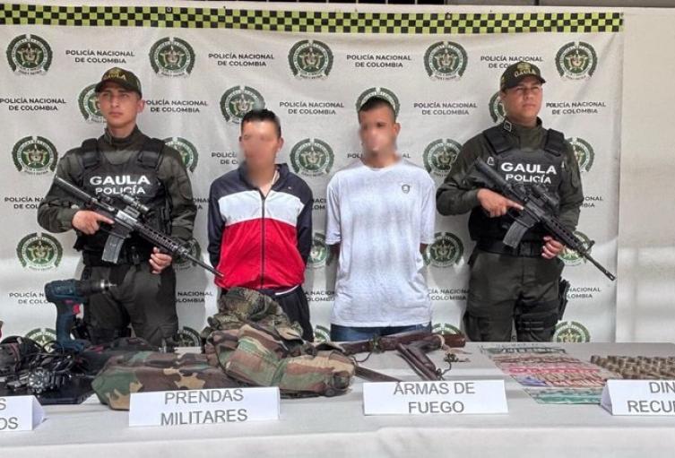 Los capturados habían llegado al municipio de Fusagasugá