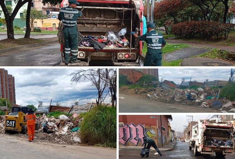Bogotá está más limpia: 1.400 toneladas de escombros recogidos en operativos Bogotá está más limpia: 1.400 toneladas de escombros recogidos en operativos