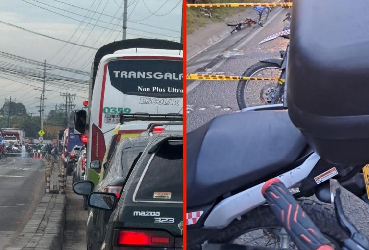 Ciclista perdió la vida por accidente con camión en la vía Bogotá – Funza